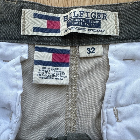 TOMMY HILFIGER VINTAGE LATE 90's CARGO SHORTS BEIGE - 32 - Picture 8 of 14